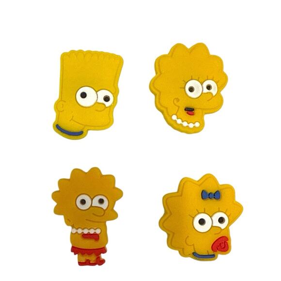 The Simpsons Crocs Charms 4 piece Set - Picture 1 of 5